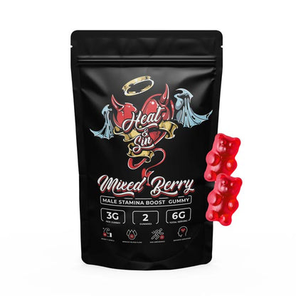 Male Stamina Boost Gummy – Mixed Berry