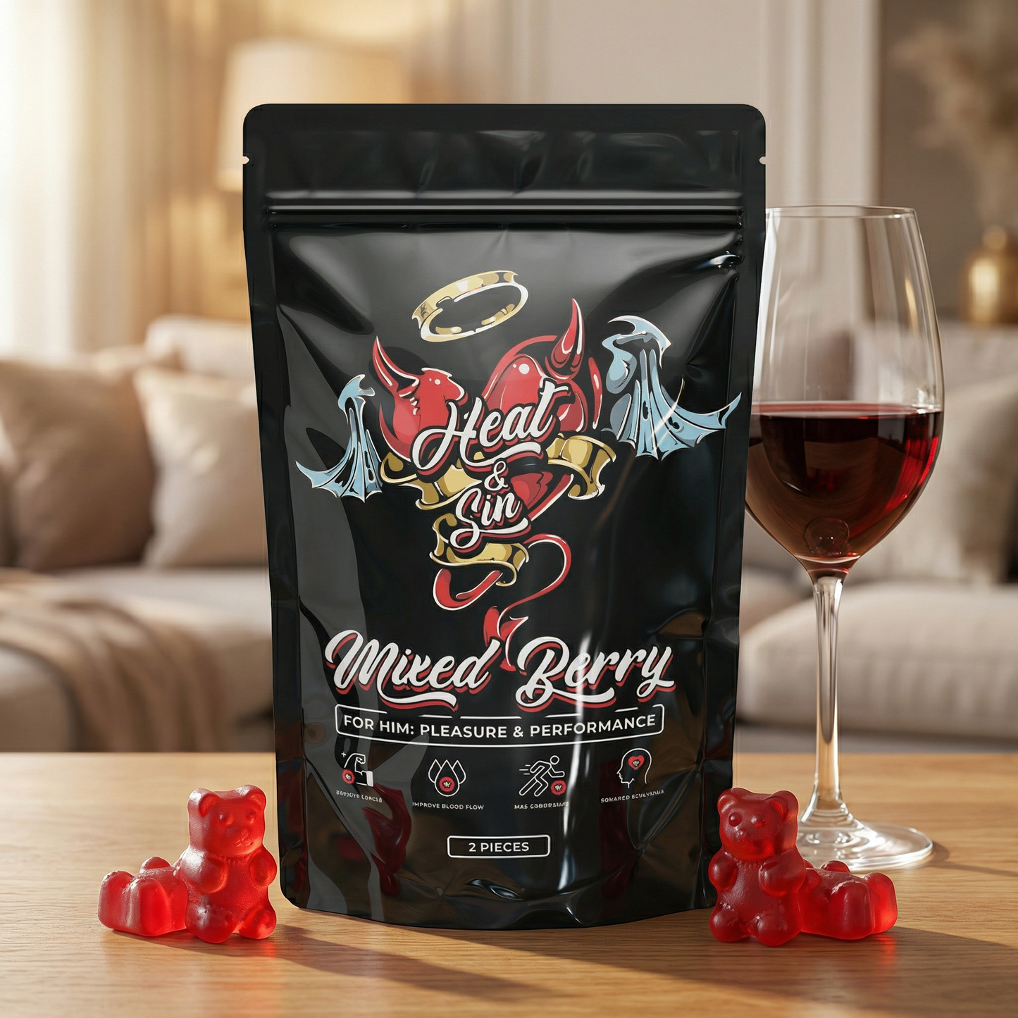 Male Stamina Boost Gummy – Mixed Berry